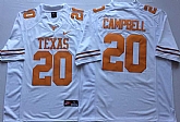 Texas Longhorns 20 Earl Campbell White Nike College Football Jersey,baseball caps,new era cap wholesale,wholesale hats
